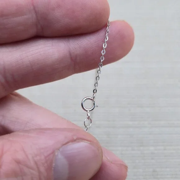 18 Inch Sterling Silver MoP Tree Of Life Cubic Zirconia Necklace A5497 - Picture 6 of 8